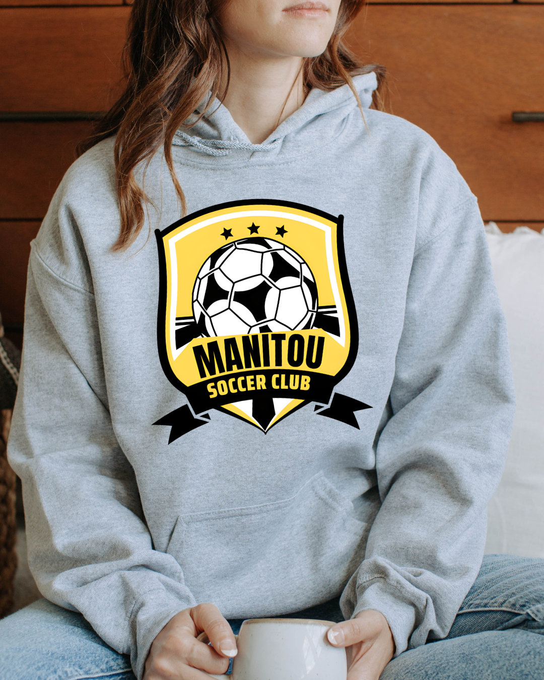 MANITOU SOCCER HOODIE GREY ADULT