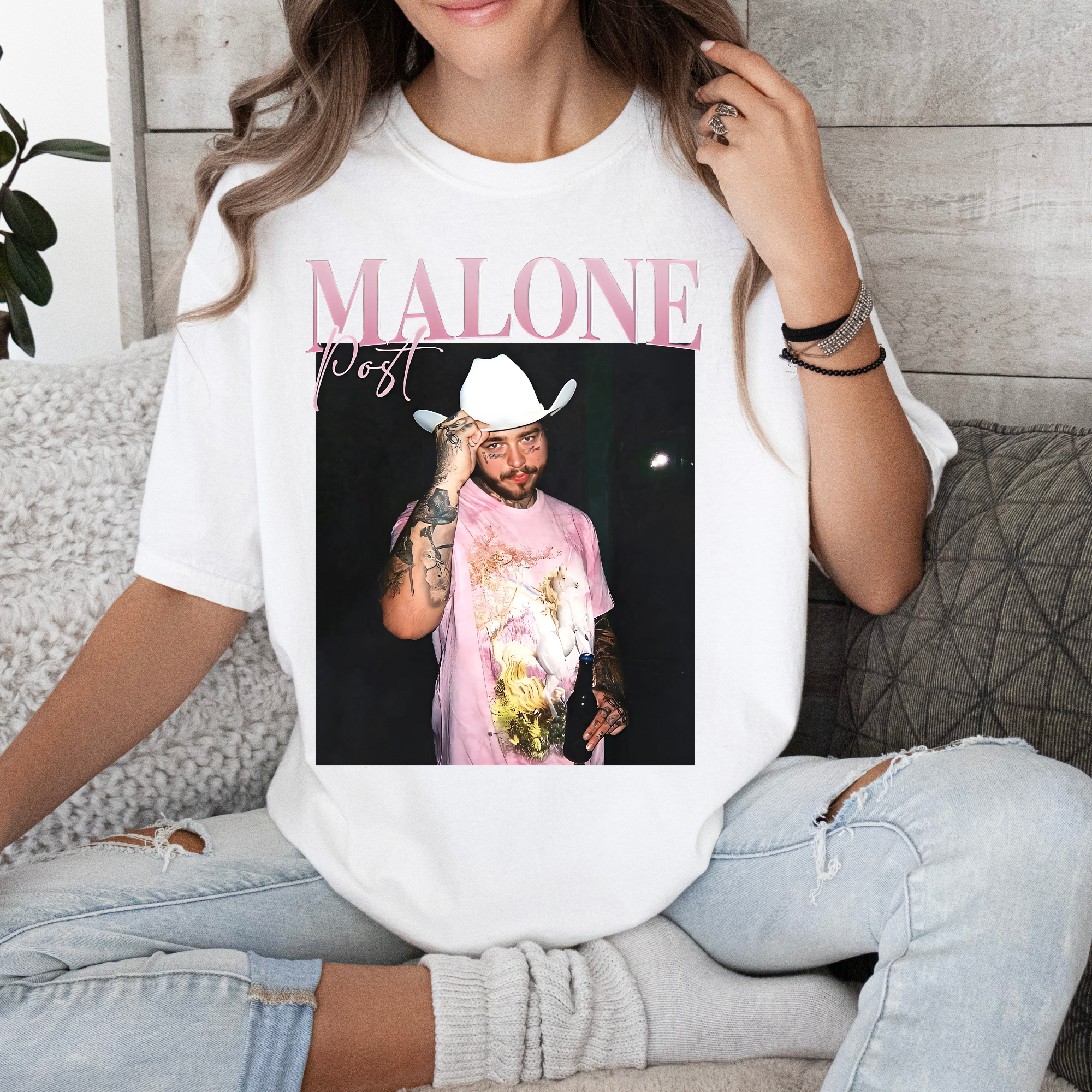 PINK POSTY COWBOY HAT TEE