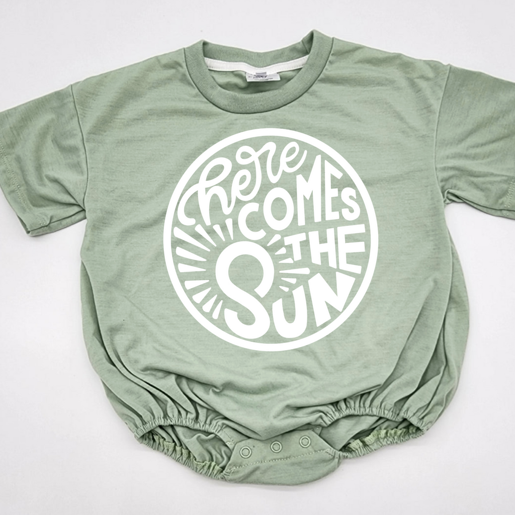 HERE COMES THE SUN BUBBLE ROMPER