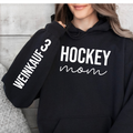 HOCKEY MOM WITH NUMBER/NAME HOODIE