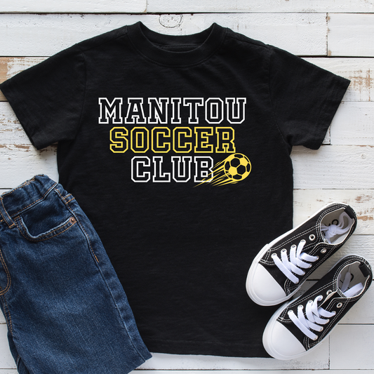 MANITOU SOCCER CLUB TEE BLACK YOUTH