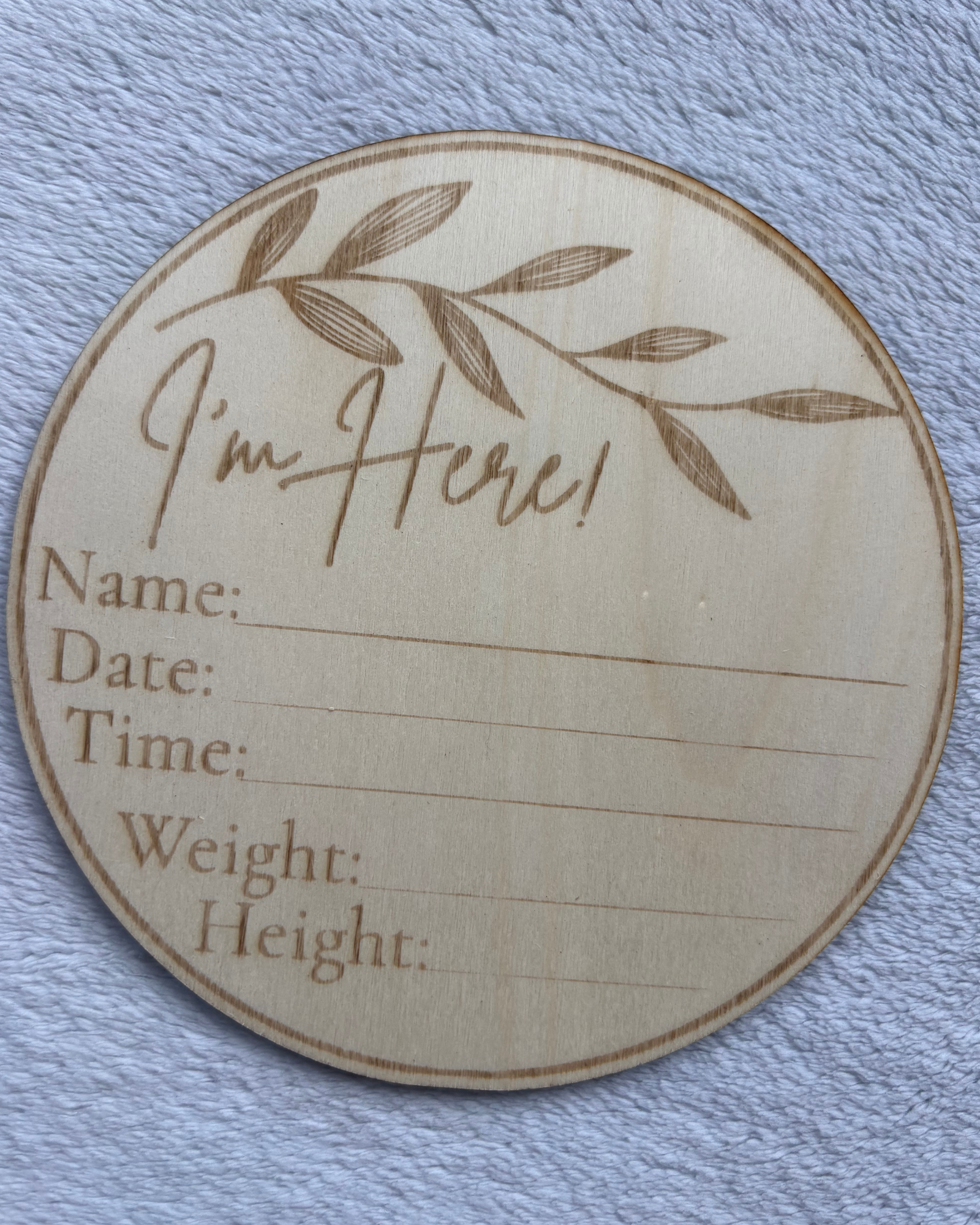 "Im Here" Announcement Disc