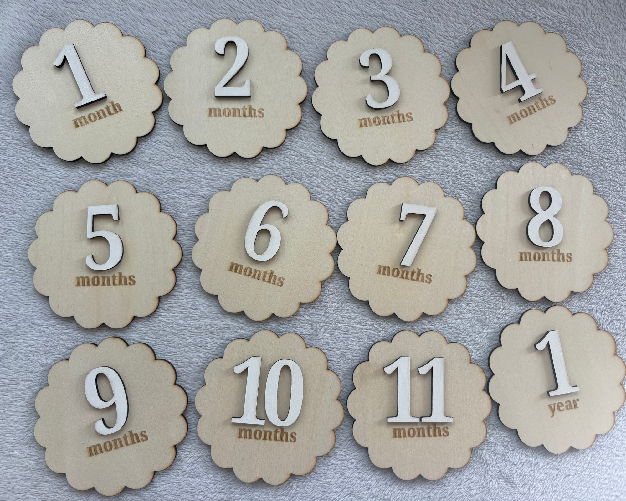 Milestone Discs - 3D Scalloped