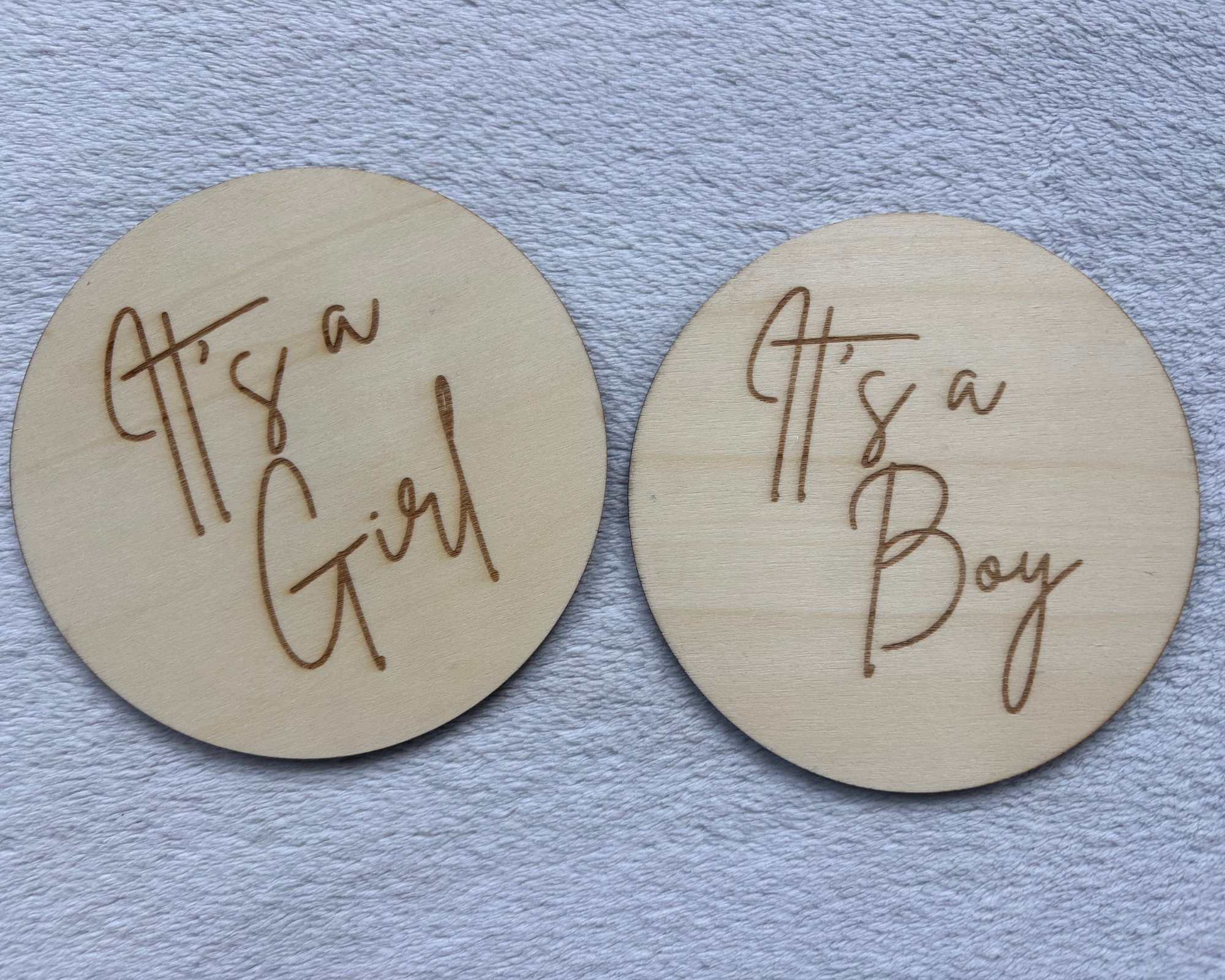 Reversible Gender Announcement Disc