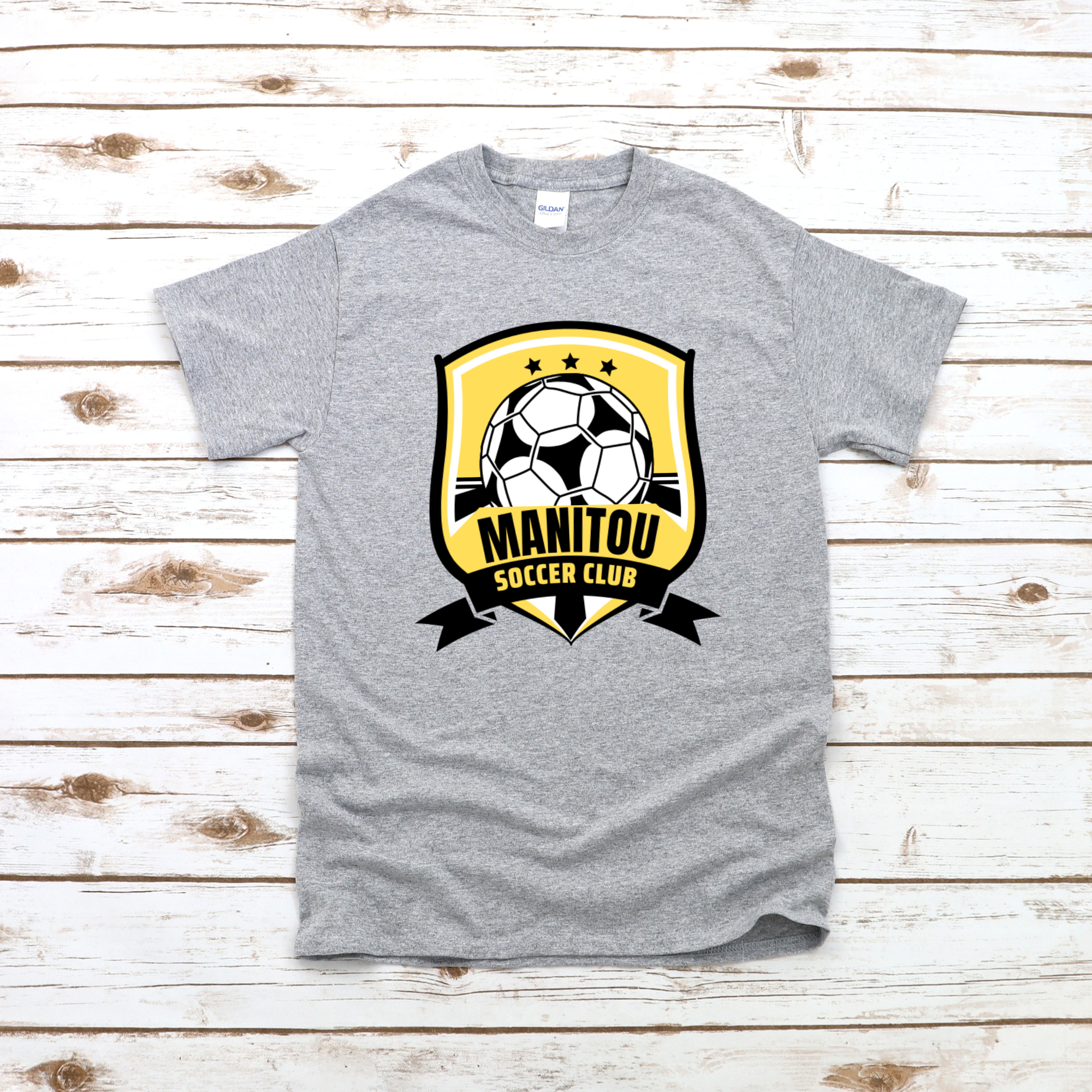 MANITOU SOCCER TEE GREY ADULT