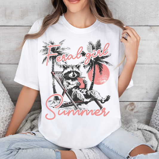 FERAL GIRL SUMMER TEE