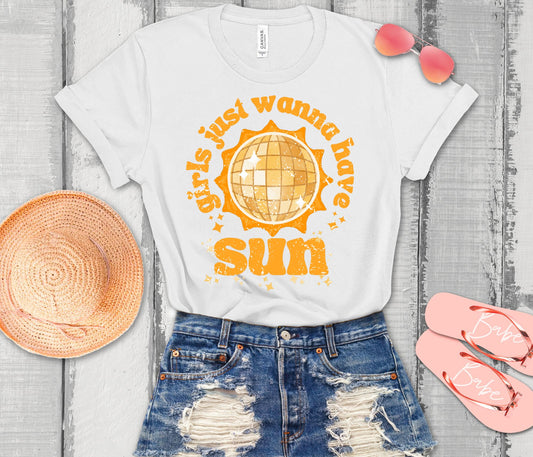 GIRLS JUST WANNA HAVE SUN TEE